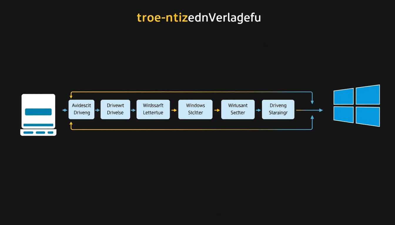 Illustration von Treibern als Übersetzer zwischen Hardware und Betriebssystem