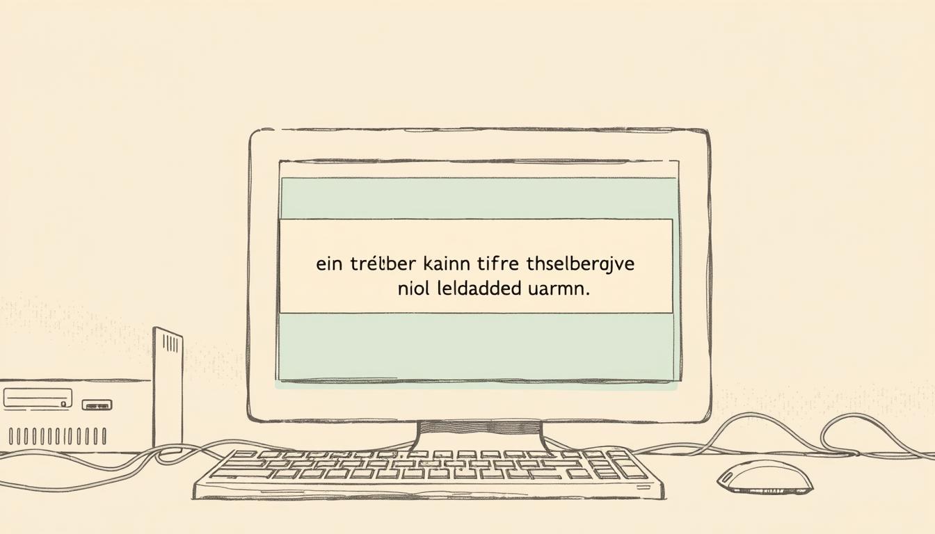 ein treiber kann auf diesem gerät nicht geladen werden